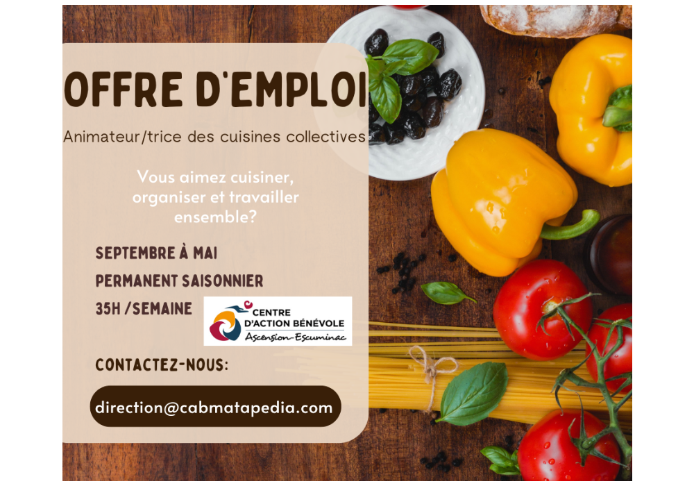 OFFRE D’EMPLOI